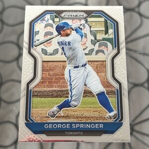 George Springer 2021 Panini Prizm Toronto Blue Jays Baseball Card